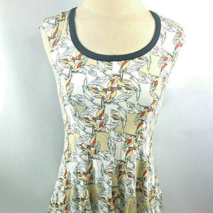 Weston Anthropologie Floral Blouse Sleeveless XS
